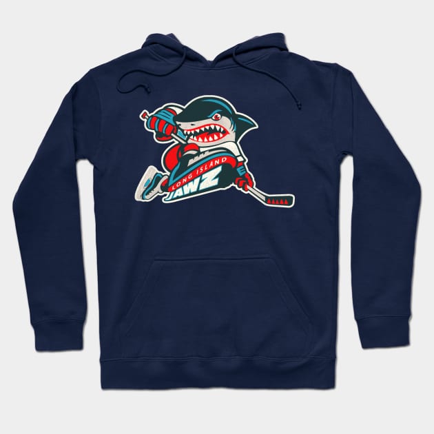 Defunct Long Island Jawz Roller Hockey Hoodie by Defunctland